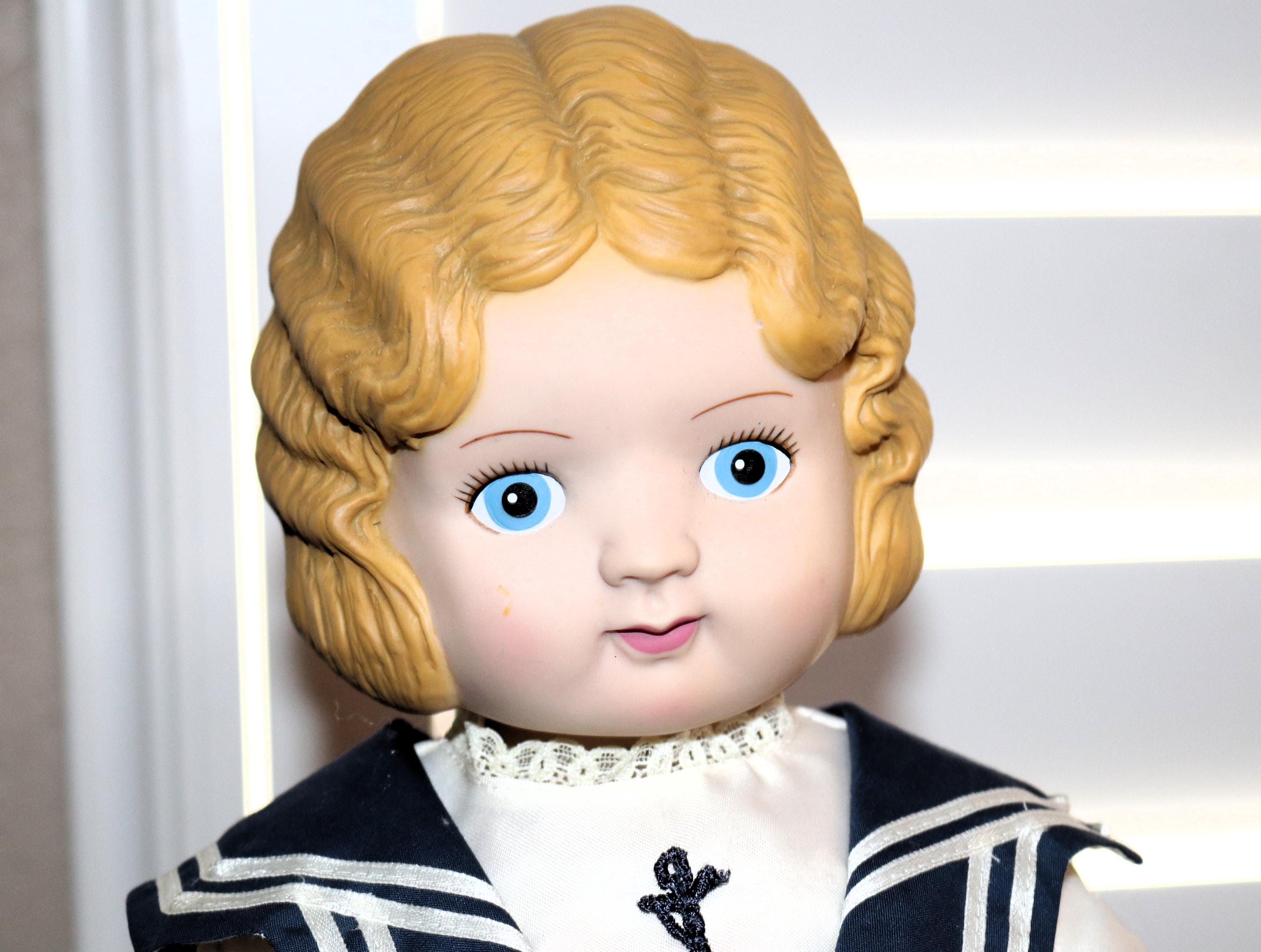 Vintage Daisy Kingdom Doll: Blonde Hair, Blue Sailor Dress, 1991