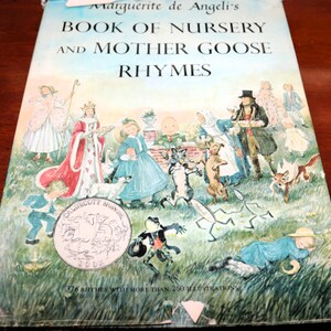 Il libro di filastrocche di Marguerite De Angeli e le filastrocche di Mother Goose - Copertina rigida - 1954 - Spedizione combinata