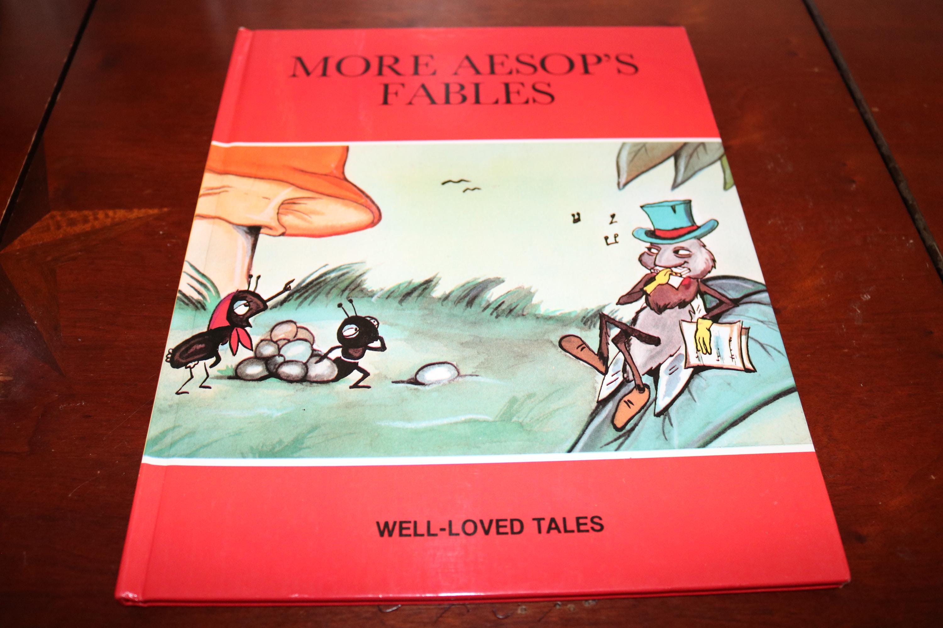 More Aesop's Fables, Illustrated Children's Hardcover Book, 1986
