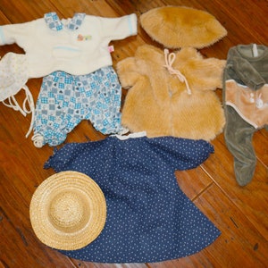 Vintage & Contemporary Baby/Doll Clothing - Pretend Play - Set of 8 Pieces