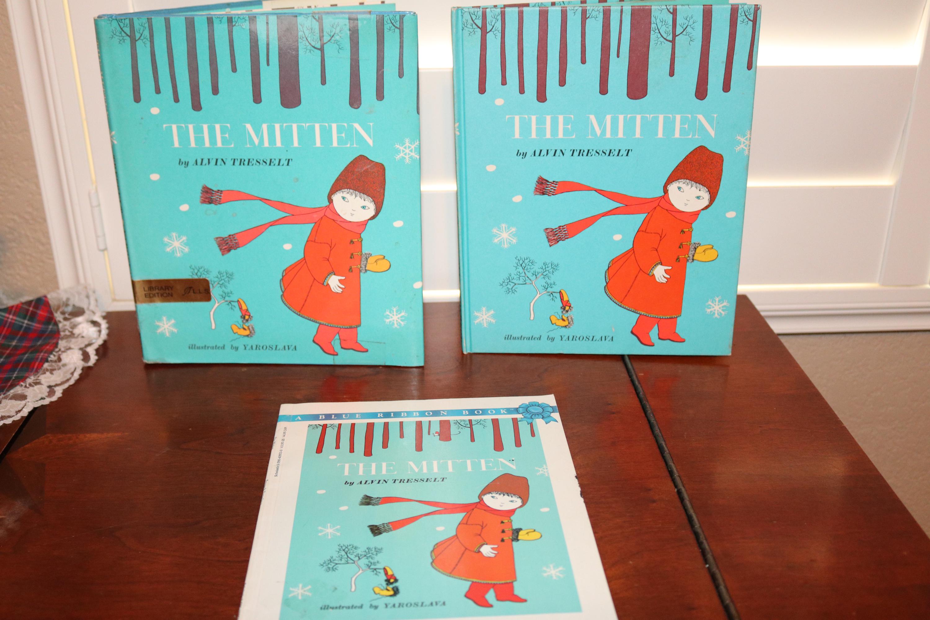 Wintertime Classic: The Mitten by Alvin Tresselt - Three Formats Available!  Ex-Library HC, Hardcover, Softcover - Will Combine Shipping