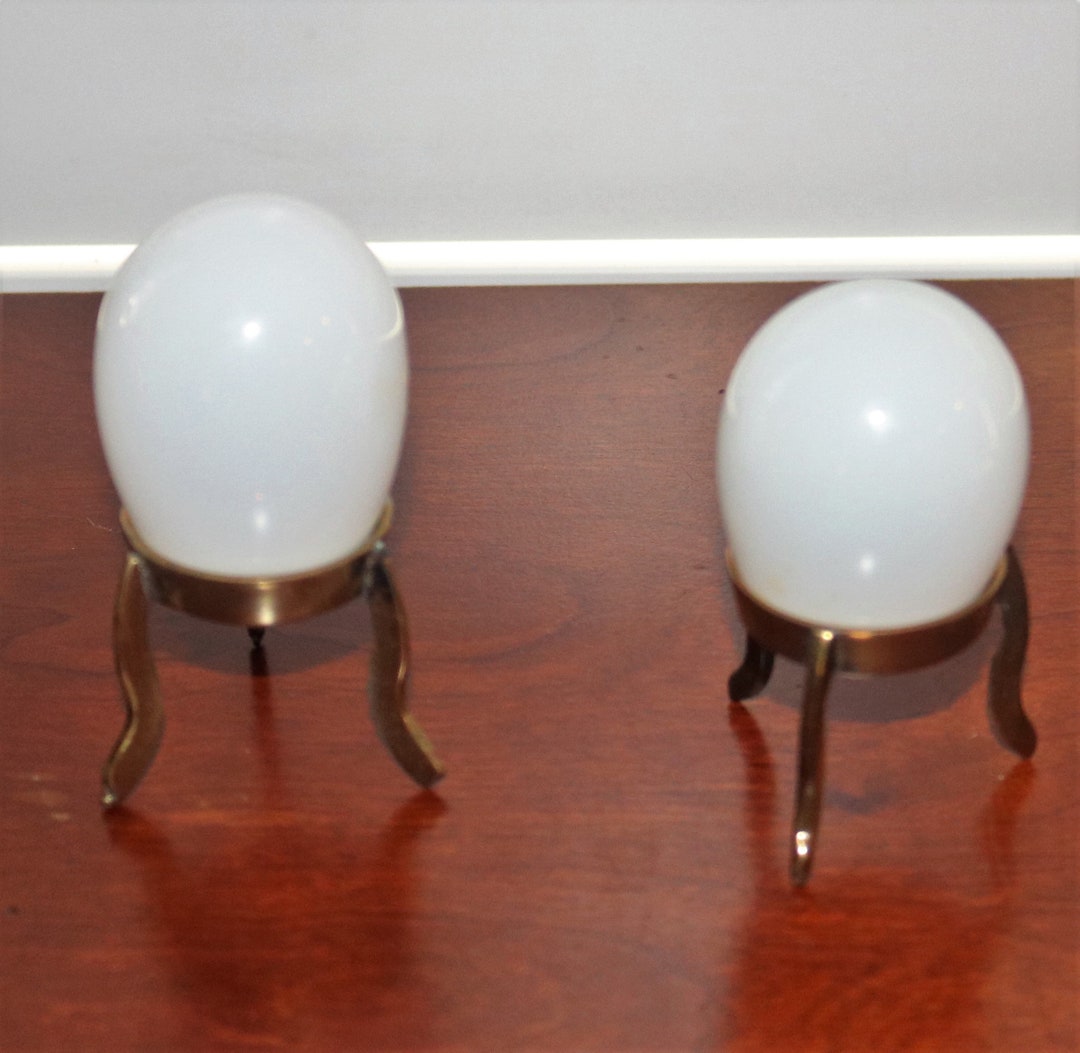 Antique/vintage Handblown Glass Darning Egg Pair set of 2 W/ Etsy