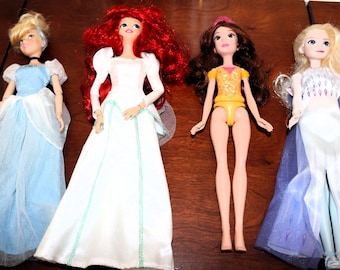 Disney Princess 12" Doll – Choose Cinderella, Ariel, Belle, or Anna