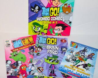 Teen Titans Go! Book Bundle - Comic Books and Readers! Set of 4 Books