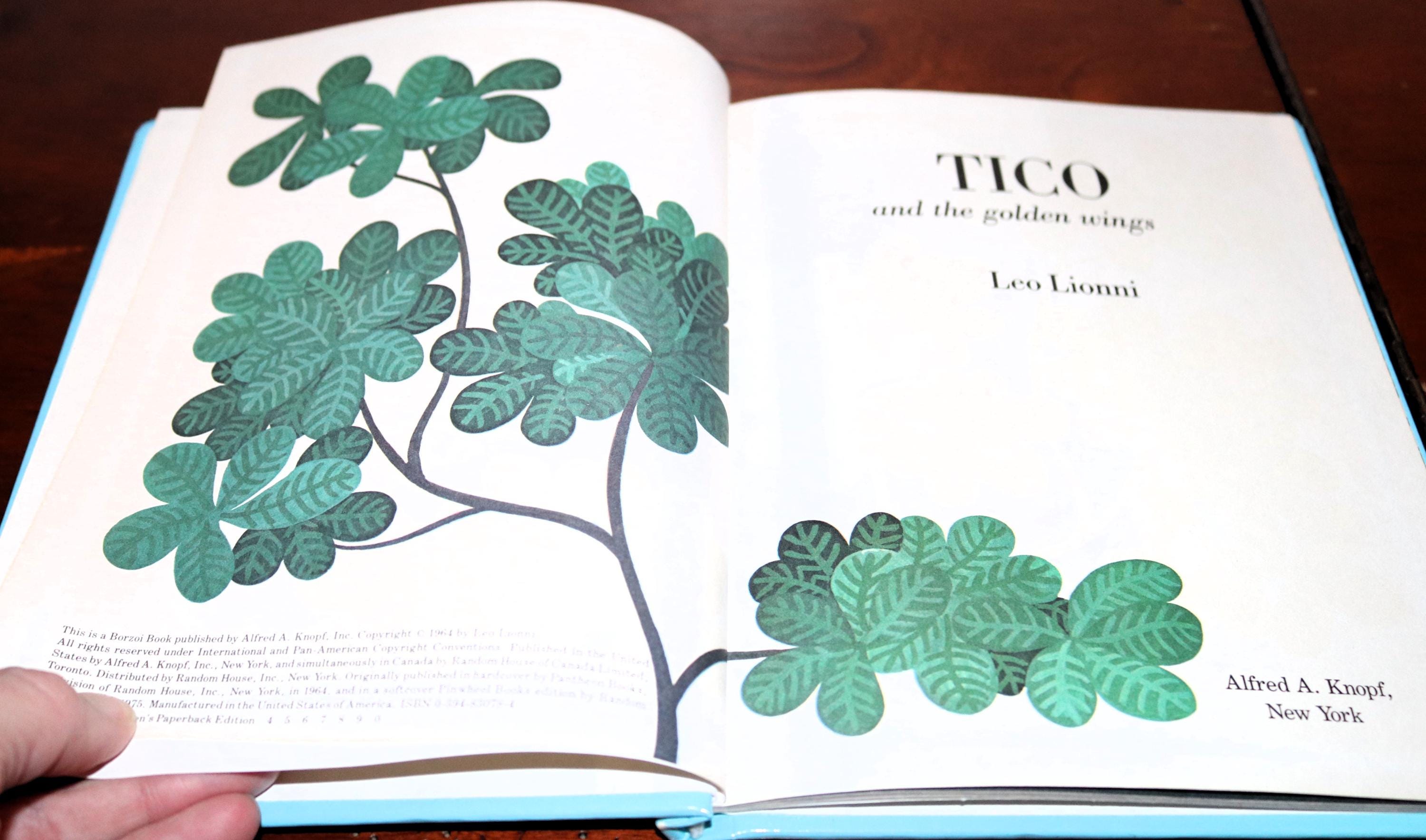 Vintage 1964 Tico and the Golden Wings Children's Book by Leo Lionni - Etsy