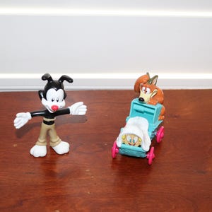 Vintage Animaniacs Toy Figures Cake Toppers Vintage Cartoon Collectibles 1990s - Set of 2 - Will Combine Shipping