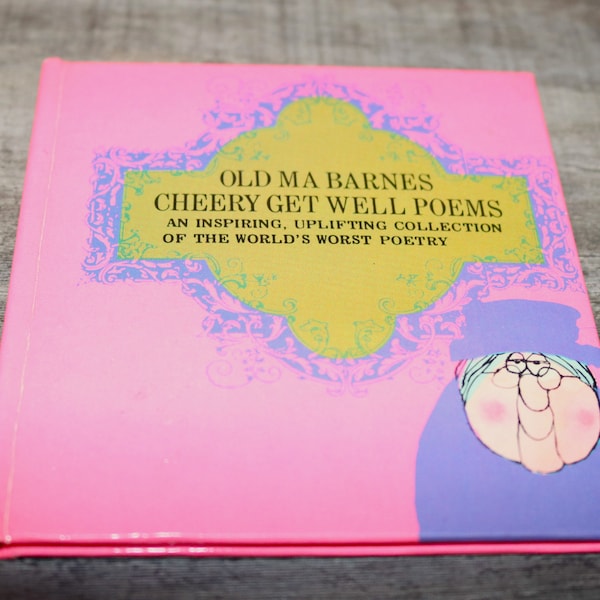 The Sunbeam Library Old Ma Barnes Cherry Get Well Poems/Vintage 1970 American Greetings Book/Get Well Gift/Kitschy/Nostalgic Gift