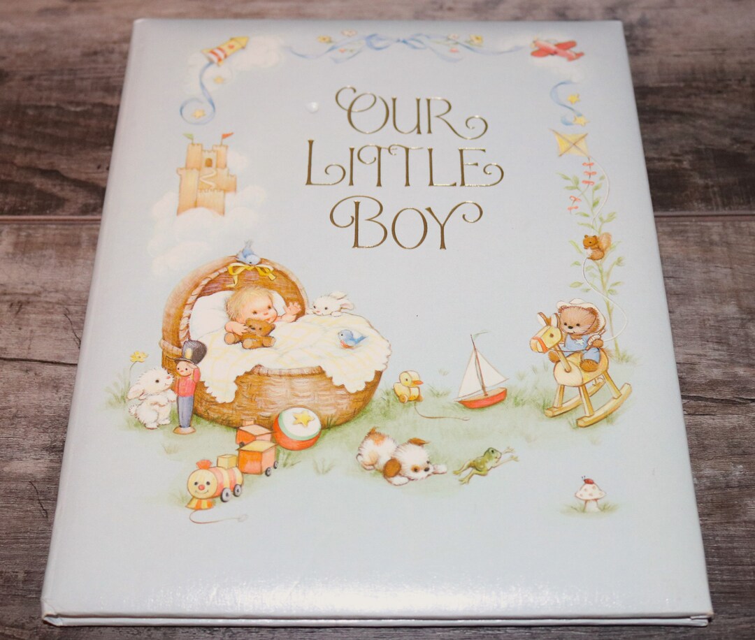 Our Little Boy Baby Memory Book Hallmark Album Baby Etsy