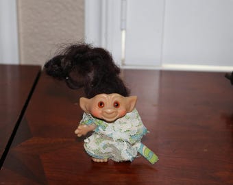 Vintage 1960s DAM Troll Doll 3" Tall