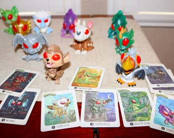 Cryptozoic Entertainment. Cryptkins Giant Lot of Collectible Figures + Their Trading Cards - Will Combine Shipping