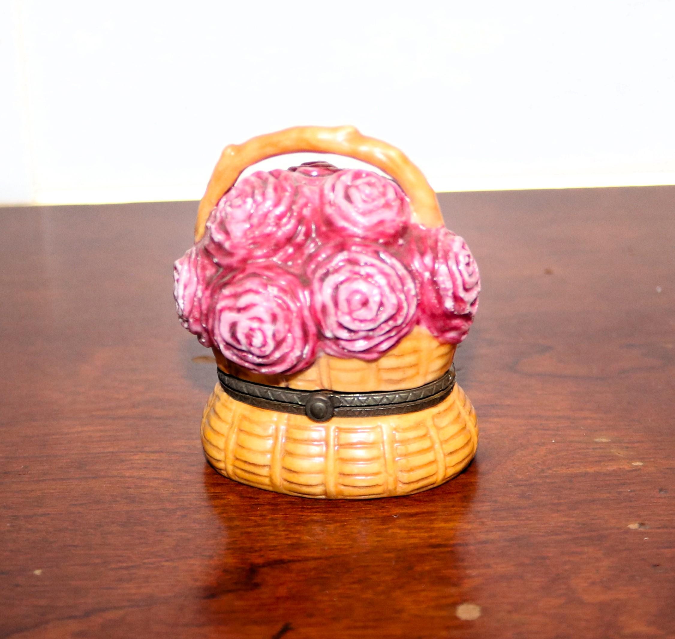 Ceramic Rose Basket - Etsy