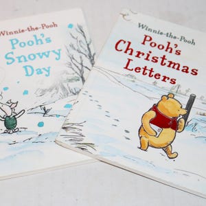 Juego de 2 minilibros de tapa blanda de Winnie-The-Pooh: Cartas de Navidad de Pooh, Día nevado de Pooh. Se combinarán los envíos