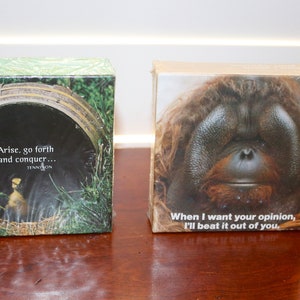 Vintage Springbok Mini Jigsaw Puzzle - Choose From: Arise! (Duckling) or When I Want Your Opinion (Orangutan) - Will Combine Shipping