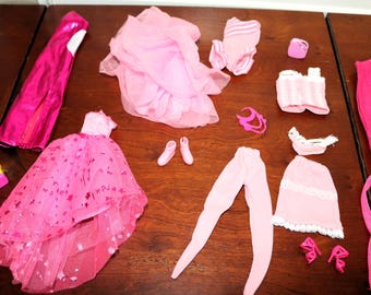 Vintage Barbie Doll Fashions - 17 Clothing & Accessories Pieces 1970s 80s 90s - Will Combine Shipping