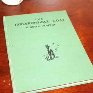 Panno verde vintage HC "The Irresponsible Goat" Kidell-Monroe 1948 - Spedizione combinata