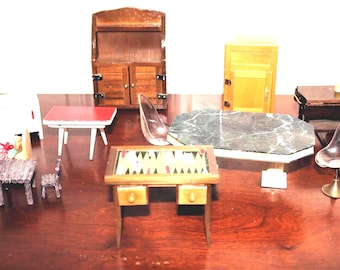 Vintage Dollhouse Furniture Miniature Furniture - Choose from 6!  Will Combine Shipping