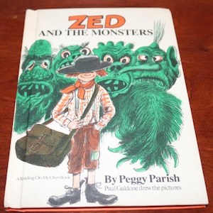 Vintage Hardcover Zed and the Monsters | by Peggy Parish | Pictures by Paul Galdone | 1979 | Vintage Children&#39;s Book - Will Combine Shipping