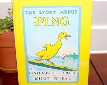 Vintage Hardcover The Story About Ping Sweet Classic von Marjorie Flack Kurt Wiese 1961