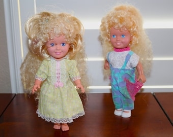 Muñecas Playskool vintage - Juego de 2 muñecas Dolly Surprise 1980s - 10" de altura