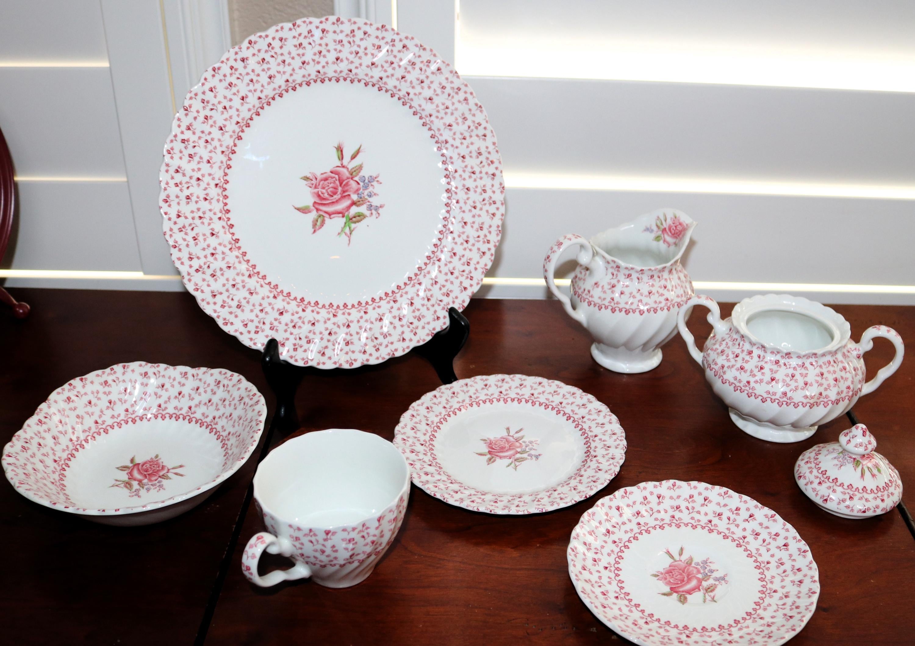 Vintage Johnson Brothers Rose Bouquet Dinnerware: Replacement