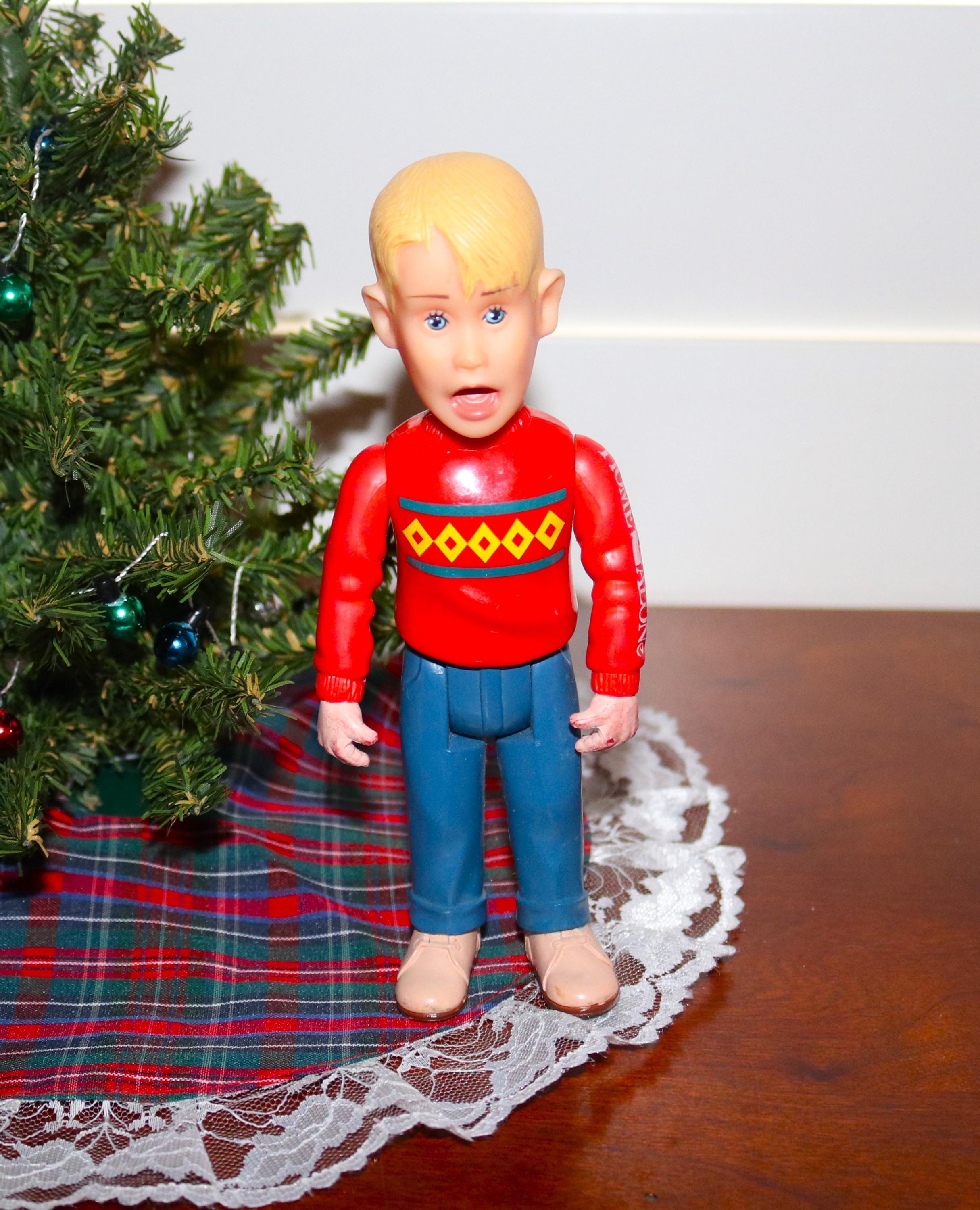 Vintage Home Alone Screaming Kevin Figure Doll Vintage