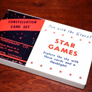 1955 VINTAGE Constellation Card Set Star Games Fun with Stars - COMPLETE - Great Condition - Will Combine Shipping