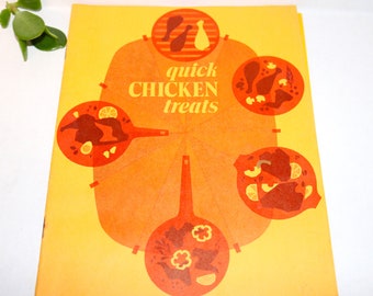 Vintage Foster Farms Cookbook: Quick Chicken Treats, 1970s-80s Booklet