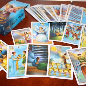 Baraja de tarot de 78 cartas de los Ángeles de Da Brigh (incompleta, falta 1 carta) - Se combinarán los envíos