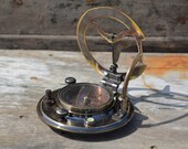 Nautical Sundial Compass Maritime Antique Finish Desk Compass Rustic Xmas gift