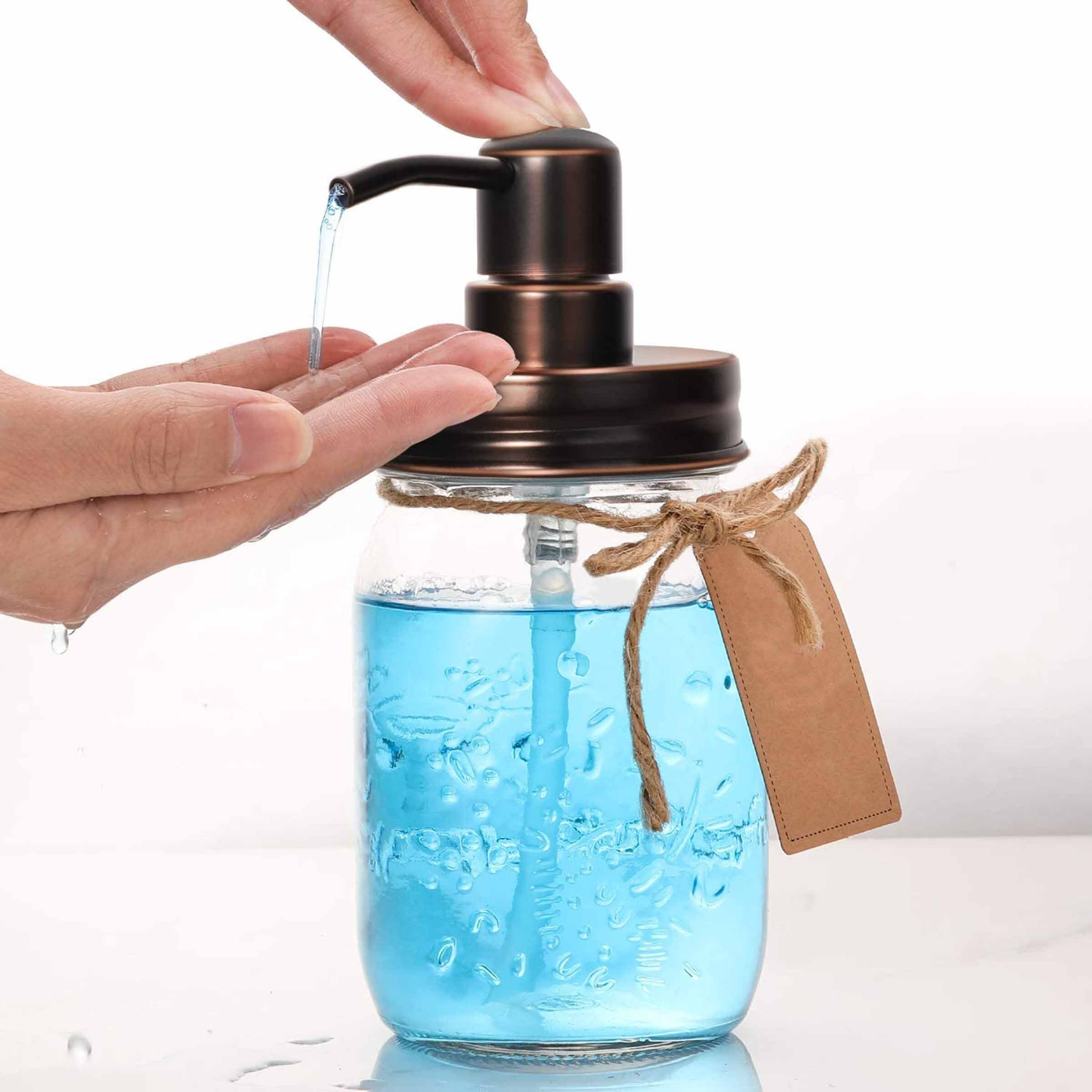 Set 4 piezas Dispensador de jabón jar 2 jars soporte cepillo | Etsy