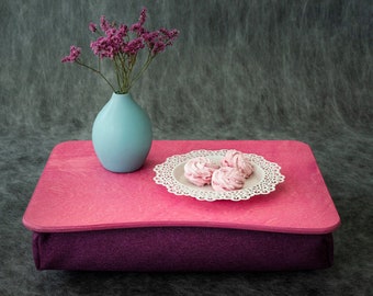Pillow Bed Tray Pink / Laptop Stand