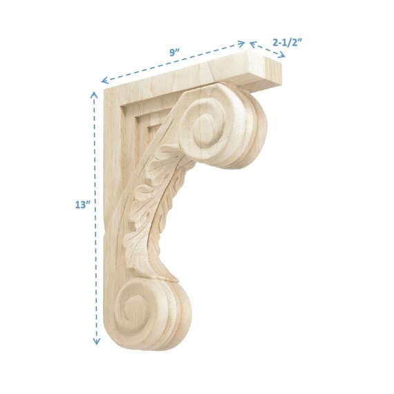 Rubberwood Decorative Wood Corbel Countertop Support 9 Etsy