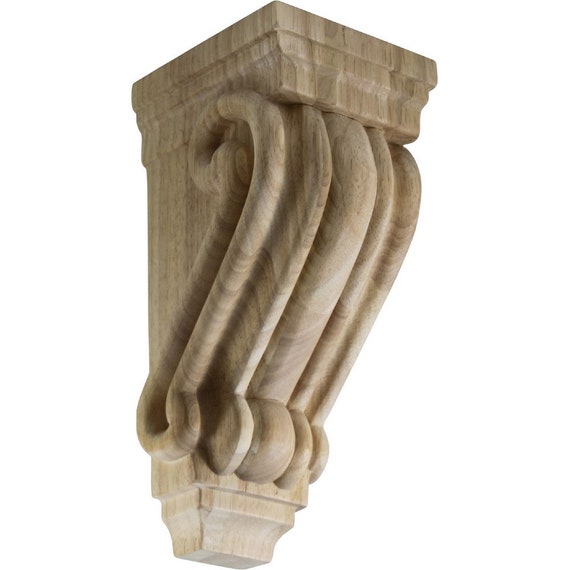 Rubberwood Decorative Wood Corbel Countertop Support Etsy