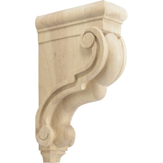 Rubberwood Decorative Wood Corbel Countertop Support Etsy