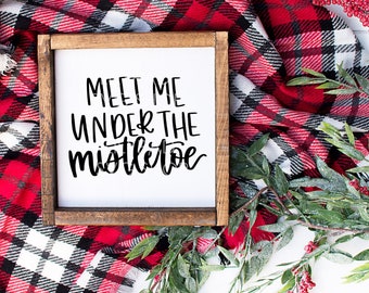 Mistel SVG treffen mich unter dem Mistelzweig Svg Datei Kontur Svg Cricut geschnitten schneiden Datei Weihnachten Svg-Dateien Weihnachten SVG Grafik Mistel