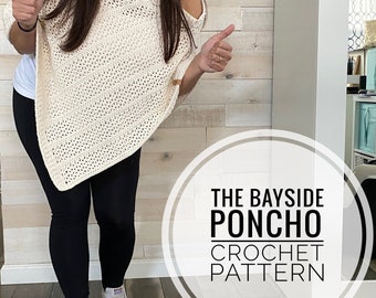 The Bayside Poncho Crochet Pattern