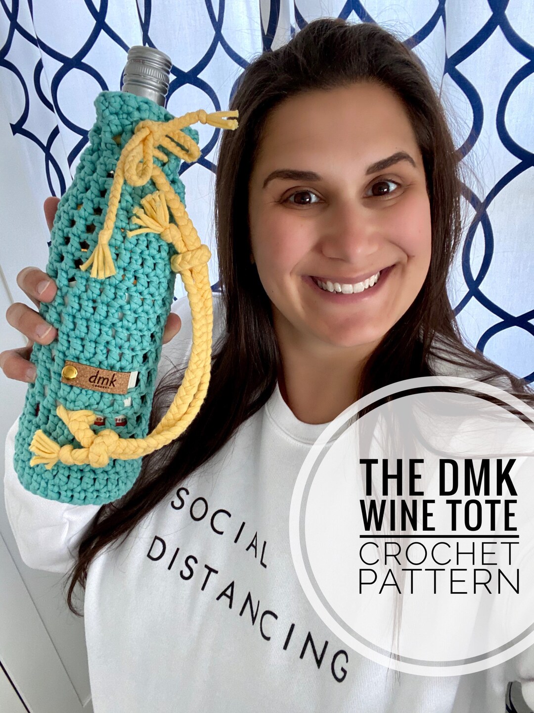 The DMK Wine Tote Crochet Pattern - Etsy