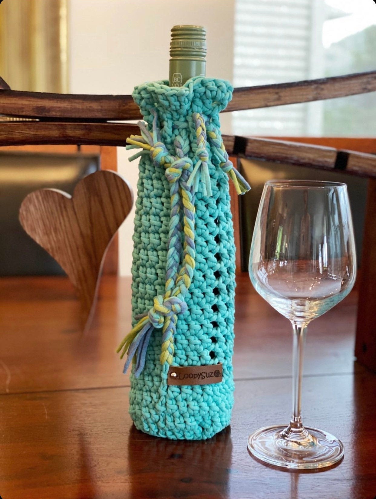 The DMK Wine Tote Crochet Pattern - Etsy