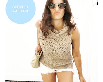 The Jackie Mock Top Crochet Pattern