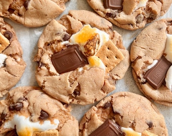 S’mores Cookie – Gourmet Bakery Cookies – Chocolate Marshmallow Graham – Fresh Baked Cookie Gift Box