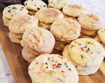 Assorted Cookies – 2oz Cookies (Dozen) Variety Pack – Gourmet Bakery Cookies – Fresh Baked Cookie Gift Box – 12 Pack