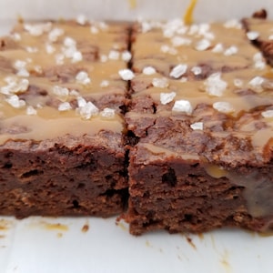 Salted Caramel Brownies / Care package / Edible Gifts