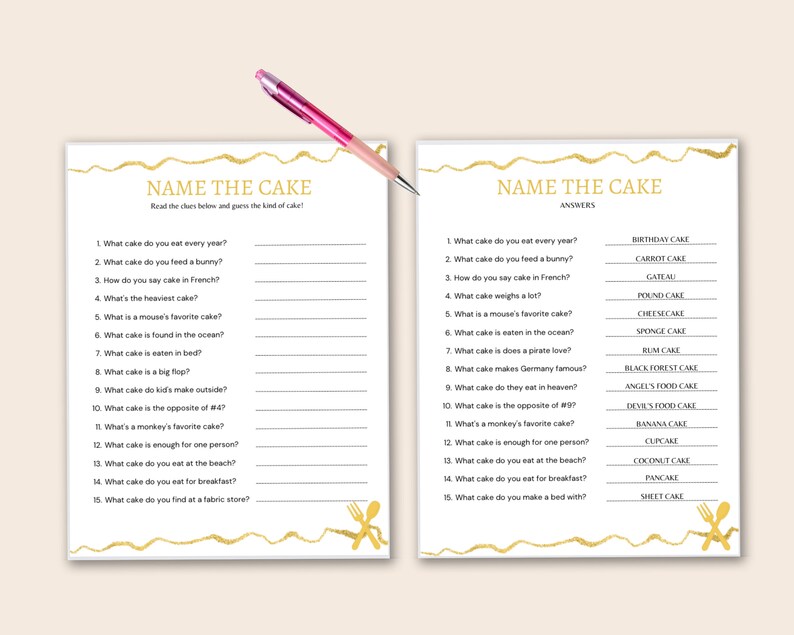 Dinner Party Games, Printable Dinner Party Games, Dinner Party