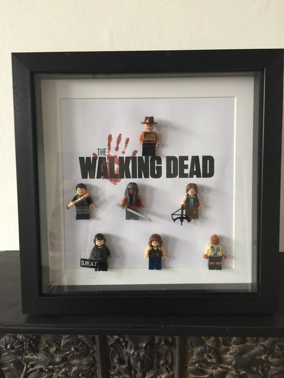 Lego The Walking Dead Minifigures Display Case Picture Frame mini figures