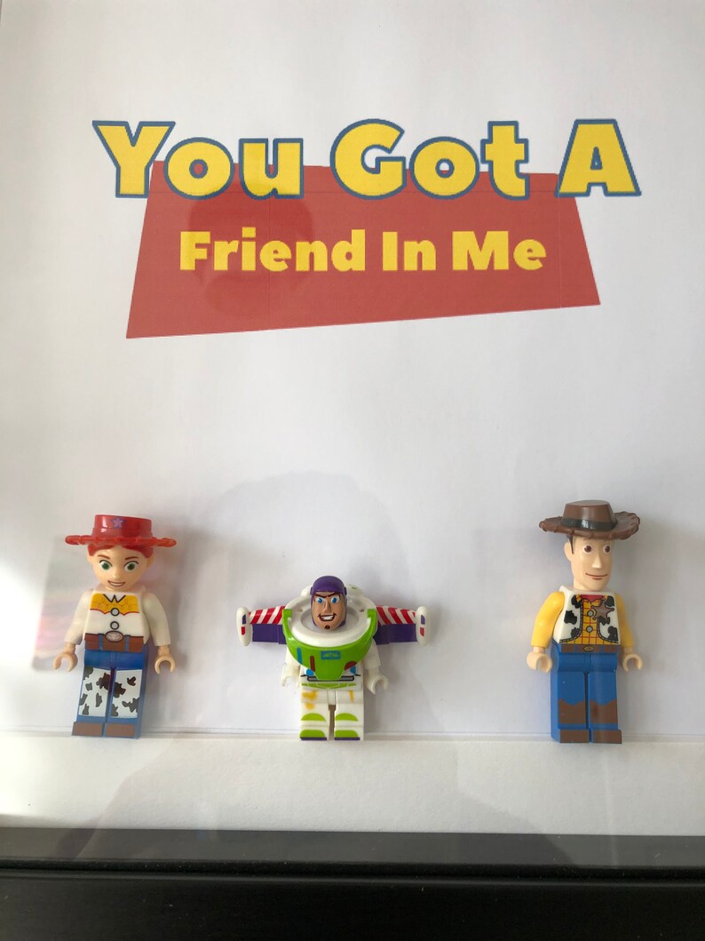 Framed Toy Story Custom Lego Minifigures Etsy