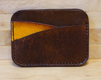 Leather Card Holder / Slim Credit Card  / Leather Card Wallet / Minimalist Cardholder / Leather Credit Card Holder Ready to Ship.
