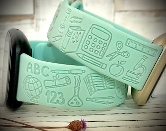 Teacher watch Band teacher Engraved watch Band school Watch Band collage watch Band monogram watch band