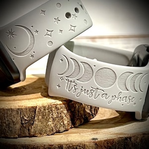 Moon watch Band just a phase watch Band space  Watch Band Silicone Band crescent moon watch band