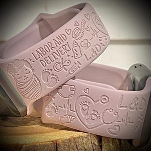 Labor and delivery watch band labor watch band l&d watch band nurse watch band medical watch band labor and delivery  rise