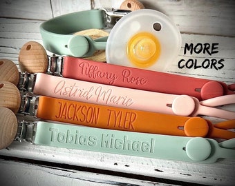 Pacifier Clip Pacifier Holder Binky Clip Binky Holder Personalized Pacifier Holder Personalized Baby GIft